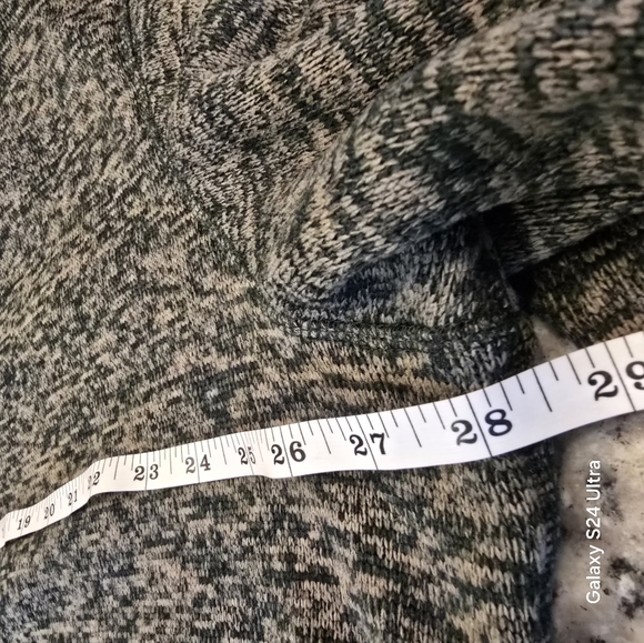 Eddie Bauer Mens Sweater Fleece Palm Heather 1/4 Zip - Picture 9 of 10